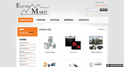 Desktop Screenshot of electromartijavea.com